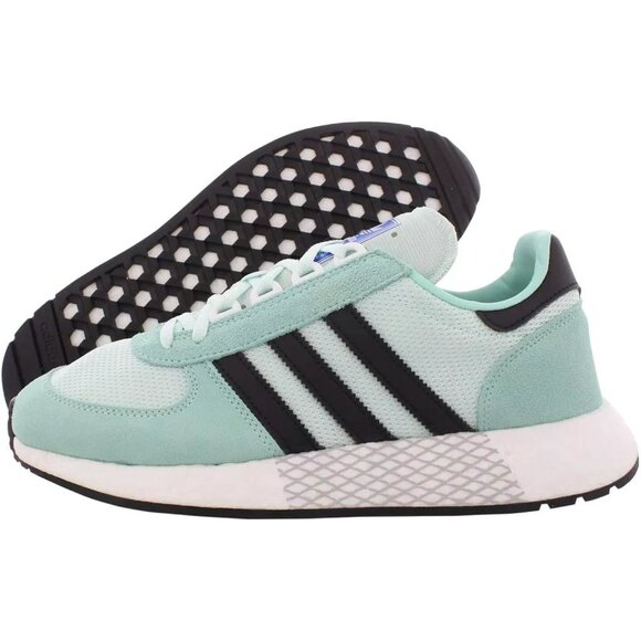 adidas Marathon Tech - Size 10 Men`s Running Shoes Clear Mint Black G27521 NEW